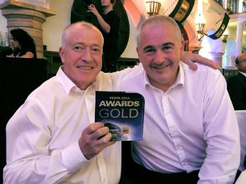 Horizon MD’s L-R Ken Kavanagh and Derek Gillen with the winning trophy 